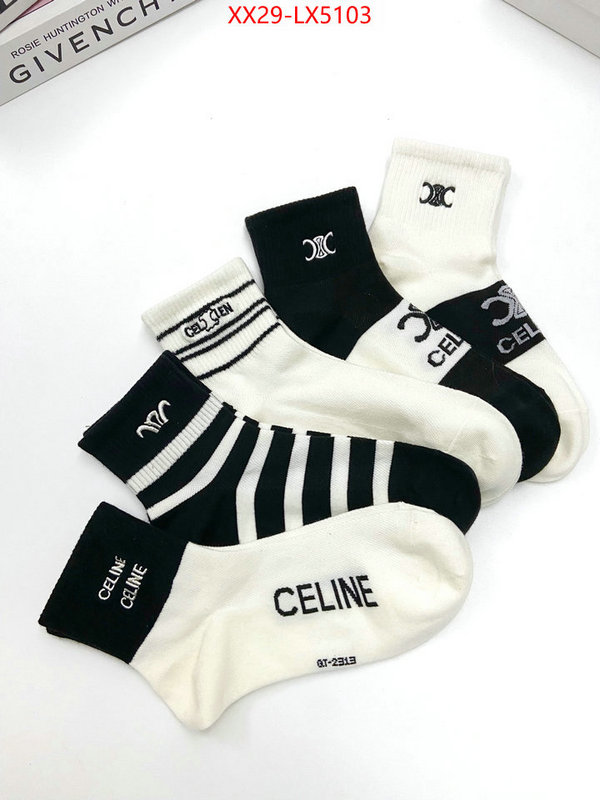 Sock-CELINE high quality designer replica ID: LX5103 $: 29USD