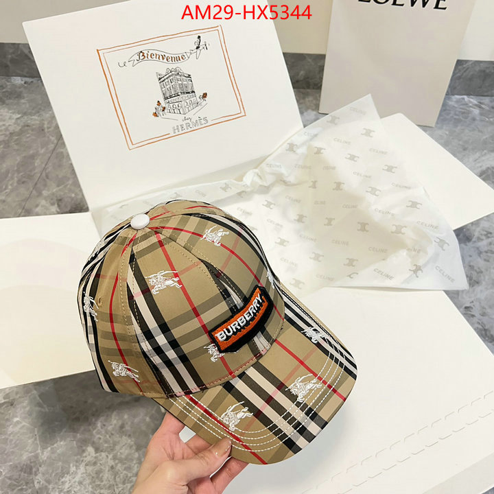 Cap(Hat)-Burberry where to buy fakes ID: HX5344 $: 29USD