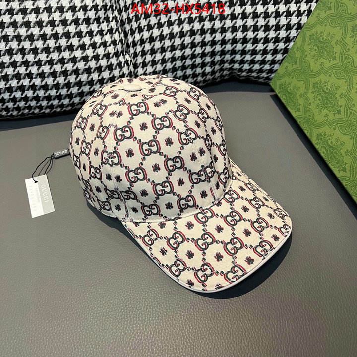 Cap(Hat)-Gucci shop designer ID: HX5418 $: 32USD