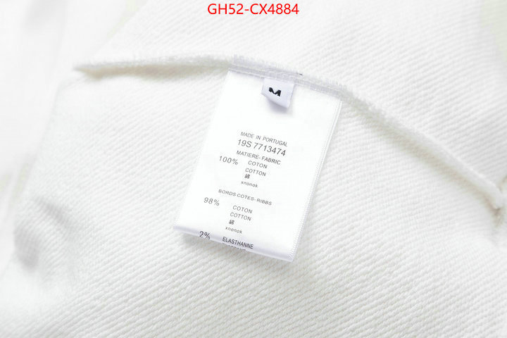 Clothing-Givenchy top quality fake ID: CX4884 $: 52USD