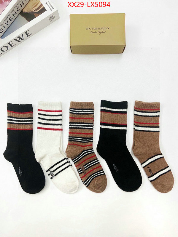 Sock-Burberry best wholesale replica ID: LX5094 $: 29USD