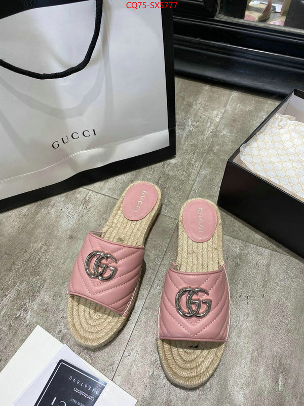 Women Shoes-Gucci buy aaaaa cheap ID: SX5777 $: 75USD