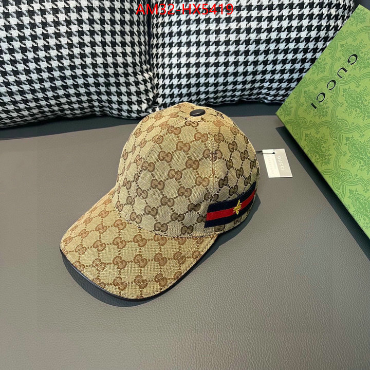 Cap(Hat)-Gucci best wholesale replica ID: HX5419 $: 32USD