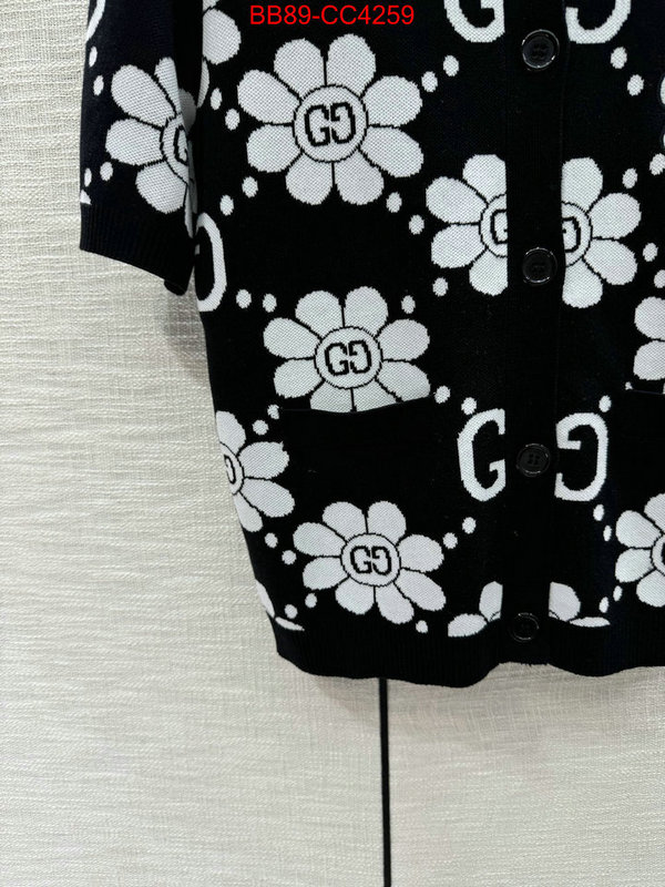 Clothing-Gucci fashion designer ID: CC4259 $: 89USD