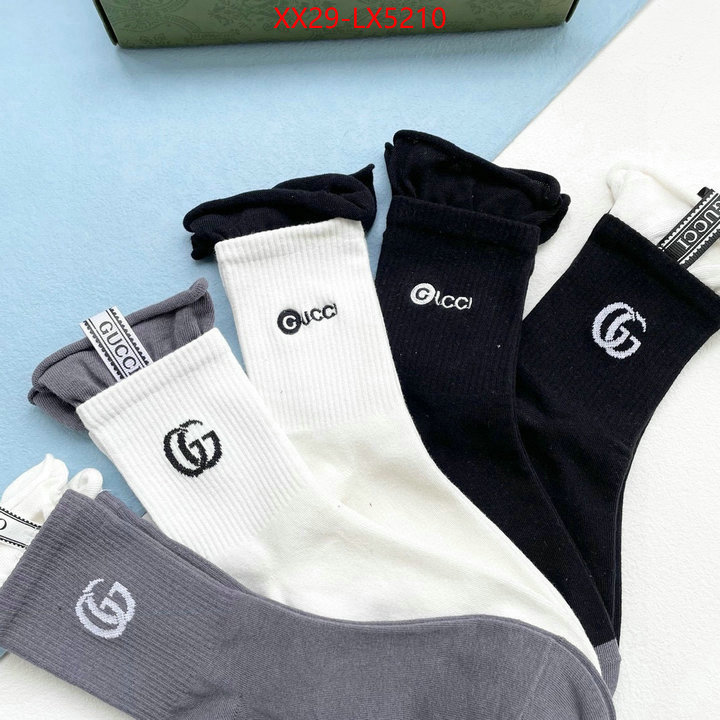 Sock-Gucci designer replica ID: LX5210 $: 29USD
