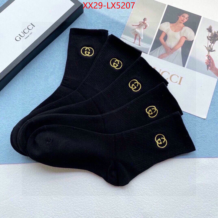 Sock-Gucci designer 7 star replica ID: LX5207 $: 29USD