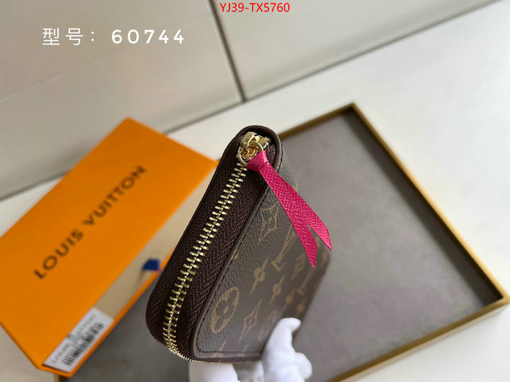 LV Bags(4A)-Wallet shop cheap high quality 1:1 replica ID: TX5760 $: 39USD,