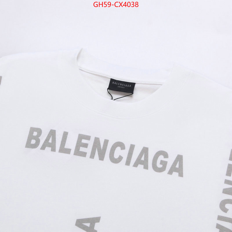 Clothing-Balenciaga replcia cheap from china ID: CX4038 $: 59USD