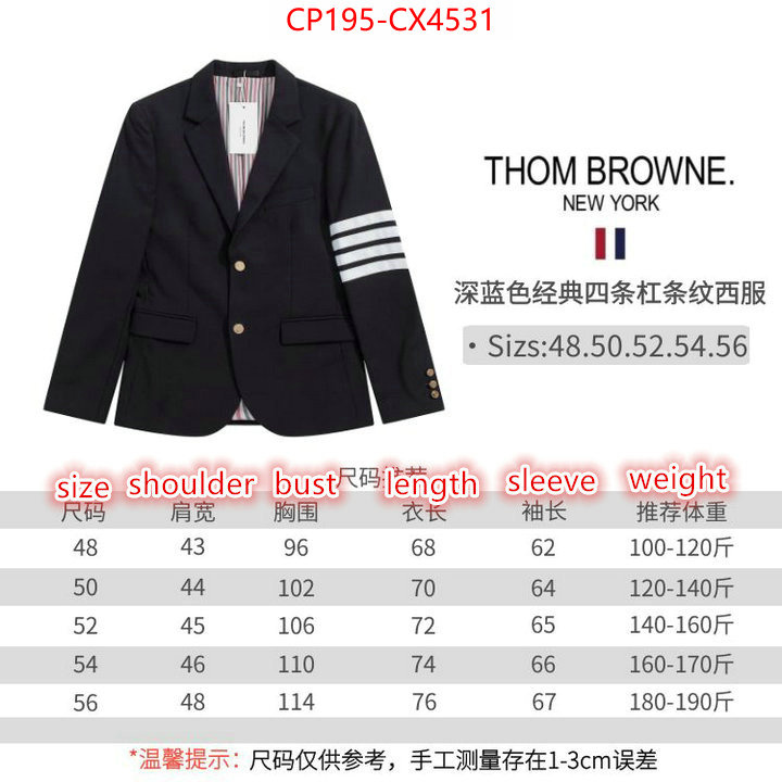 Clothing-Thom Browne fake ID: CX4531
