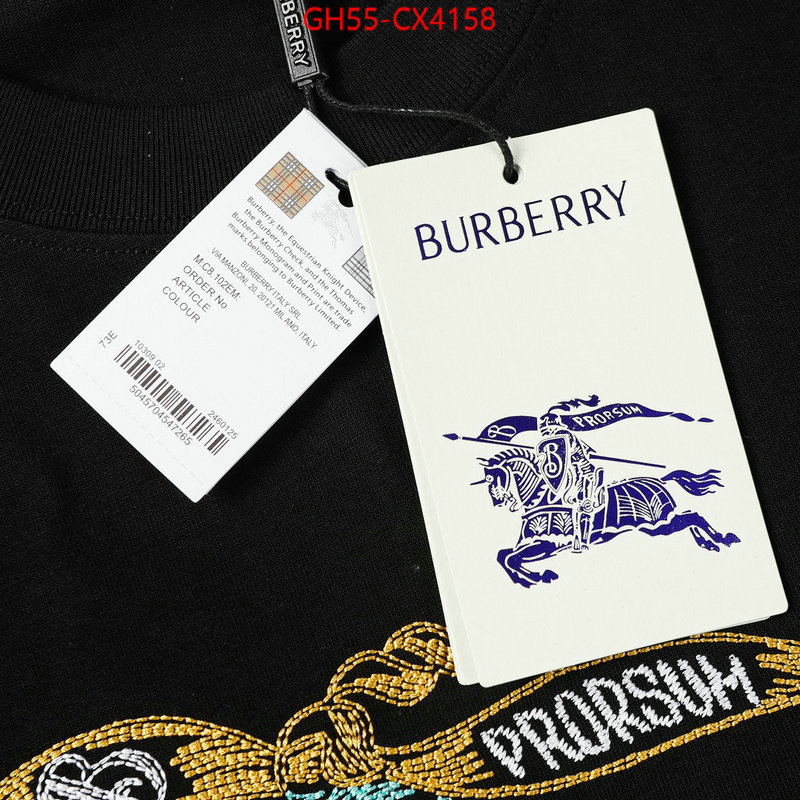 Clothing-Burberry buy the best high quality replica ID: CX4158 $: 55USD