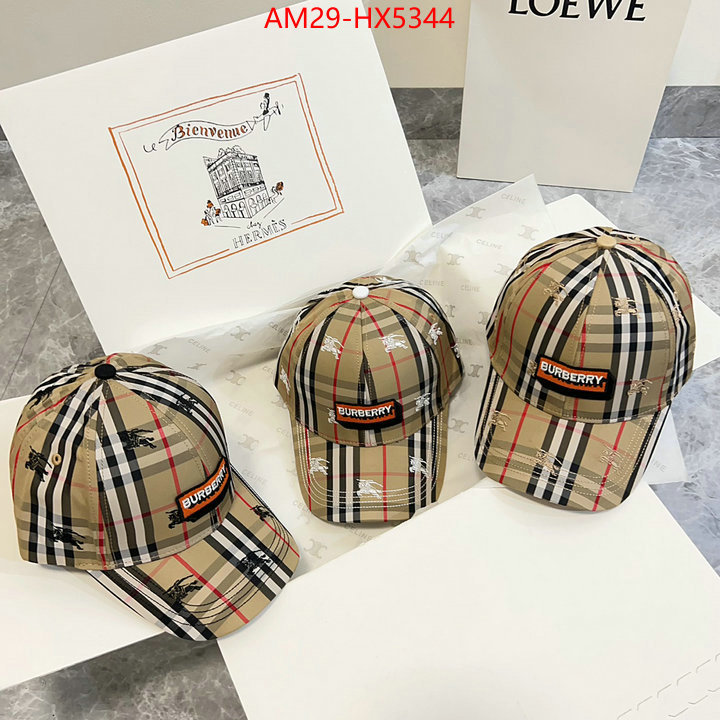 Cap(Hat)-Burberry where to buy fakes ID: HX5344 $: 29USD