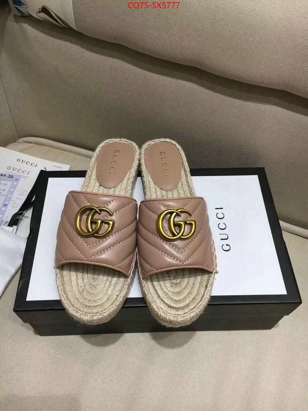 Women Shoes-Gucci buy aaaaa cheap ID: SX5777 $: 75USD