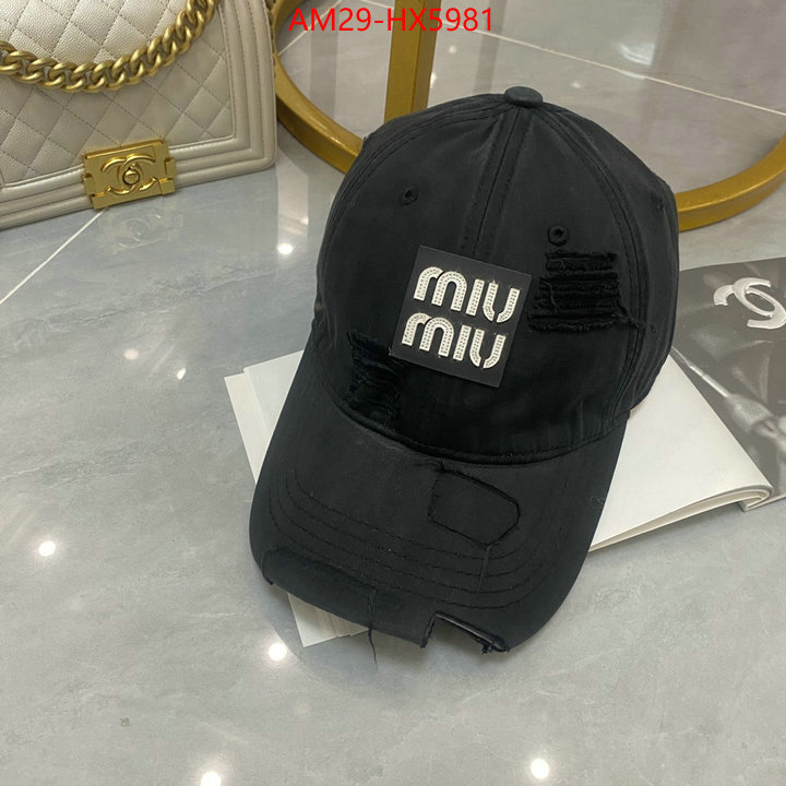 Cap(Hat)-Miu Miu what's the best place to buy replica ID: HX5981 $: 29USD
