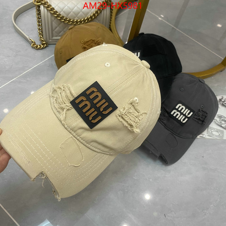 Cap(Hat)-Miu Miu what's the best place to buy replica ID: HX5981 $: 29USD