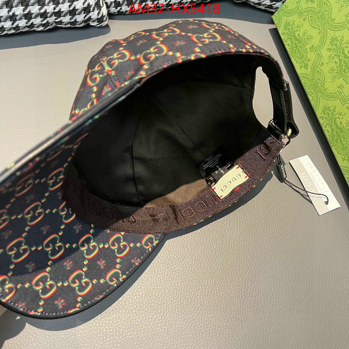 Cap(Hat)-Gucci shop designer ID: HX5418 $: 32USD