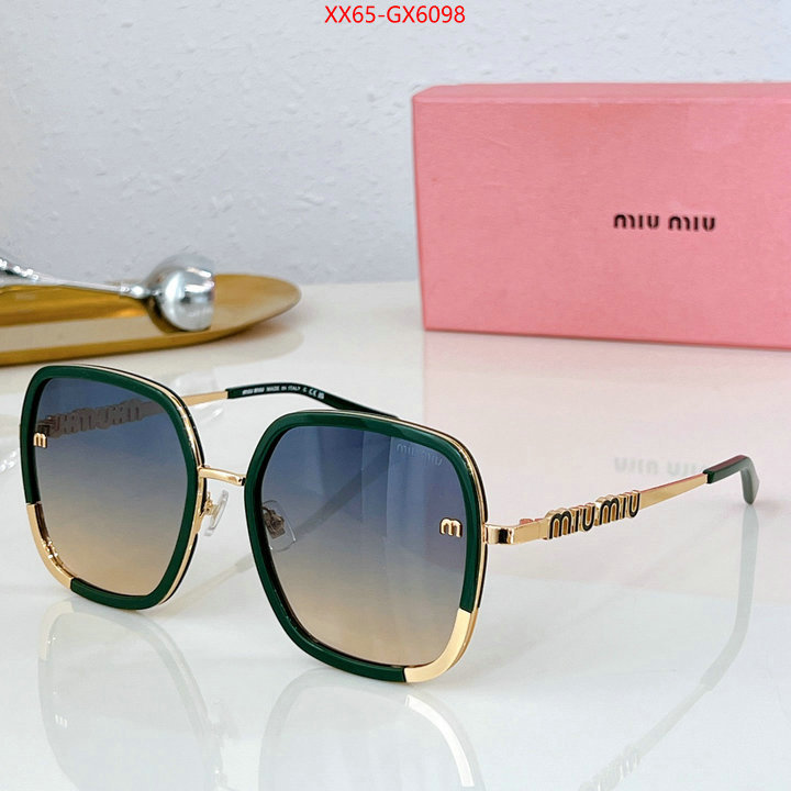 Glasses-Miu Miu mirror quality ID: GX6098 $: 65USD