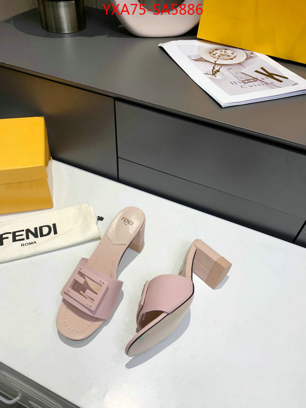 Women Shoes-Fendi fake aaaaa ID: SA5886 $: 75USD