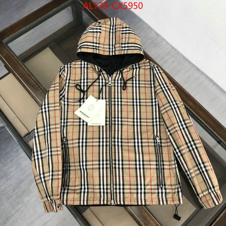 Clothing-Burberry replcia cheap ID: CX5950 $: 139USD