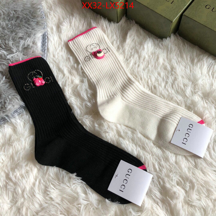 Sock-Gucci perfect quality ID: LX5214 $: 32USD