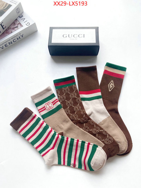 Sock-Gucci where can i find ID: LX5193 $: 29USD