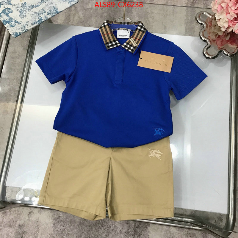 Kids clothing-Burberry best replica 1:1 ID: CX6238 $: 89USD