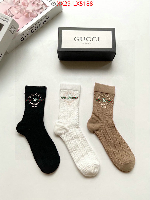 Sock-Gucci quality aaaaa replica ID: LX5188 $: 29USD