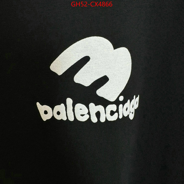 Clothing-Balenciaga fake high quality ID: CX4866 $: 52USD
