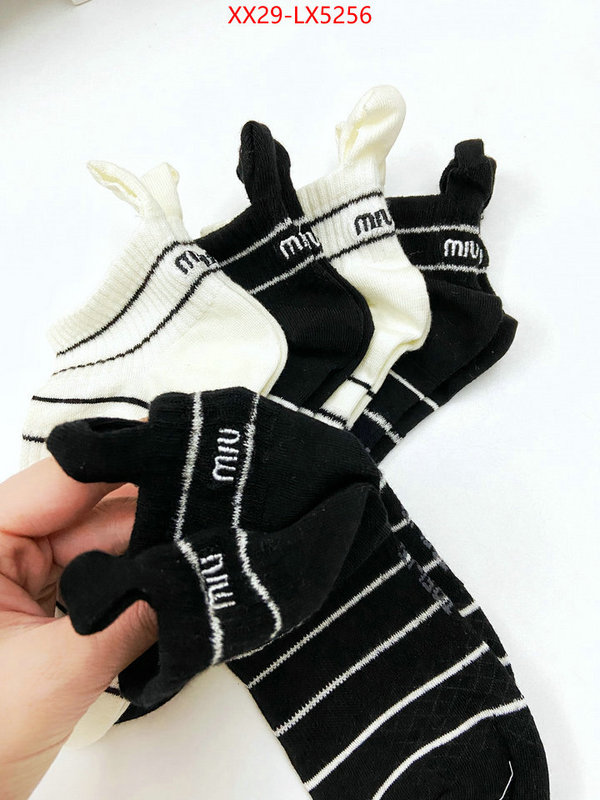 Sock-Miu Miu counter quality ID: LX5256 $: 29USD