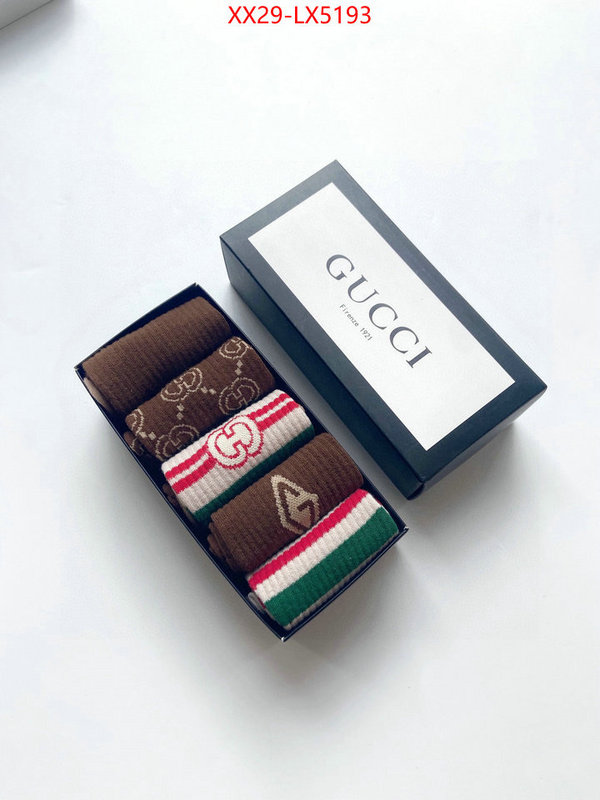 Sock-Gucci where can i find ID: LX5193 $: 29USD