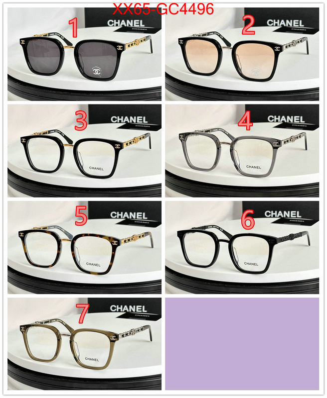 Glasses-Chanel wholesale imitation designer replicas ID: GC4496 $: 65USD