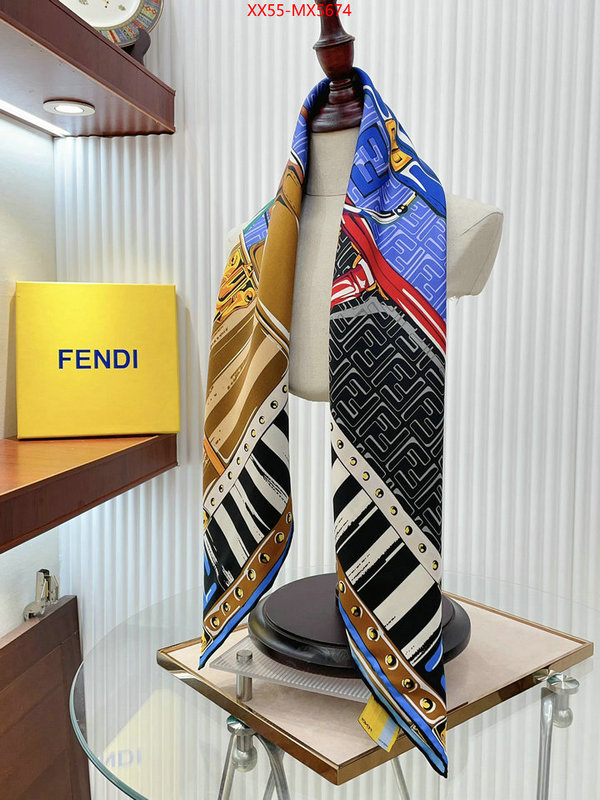 Scarf-Fendi fake ID: MX5674 $: 55USD