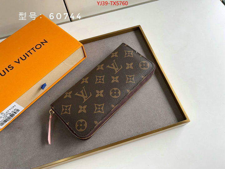 LV Bags(4A)-Wallet shop cheap high quality 1:1 replica ID: TX5760 $: 39USD,