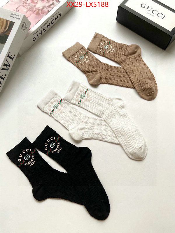 Sock-Gucci quality aaaaa replica ID: LX5188 $: 29USD