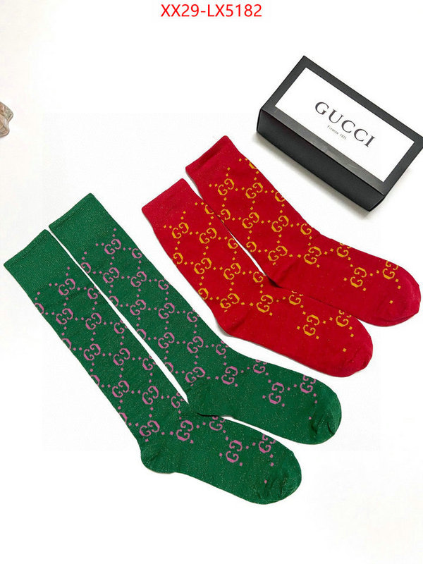 Sock-Gucci replica designer ID: LX5182 $: 29USD