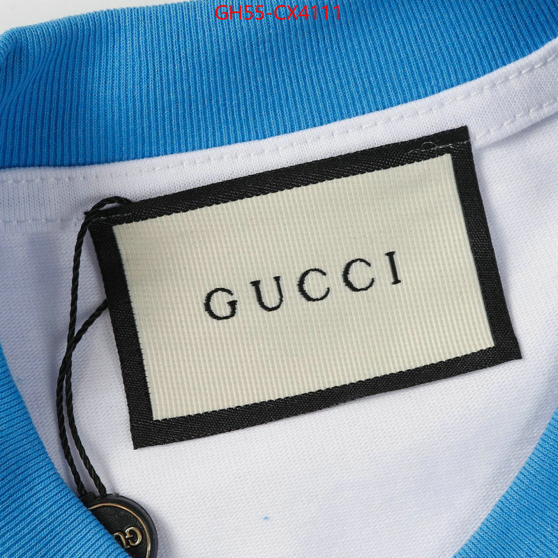 Clothing-Gucci how to buy replcia ID: CX4111 $: 55USD