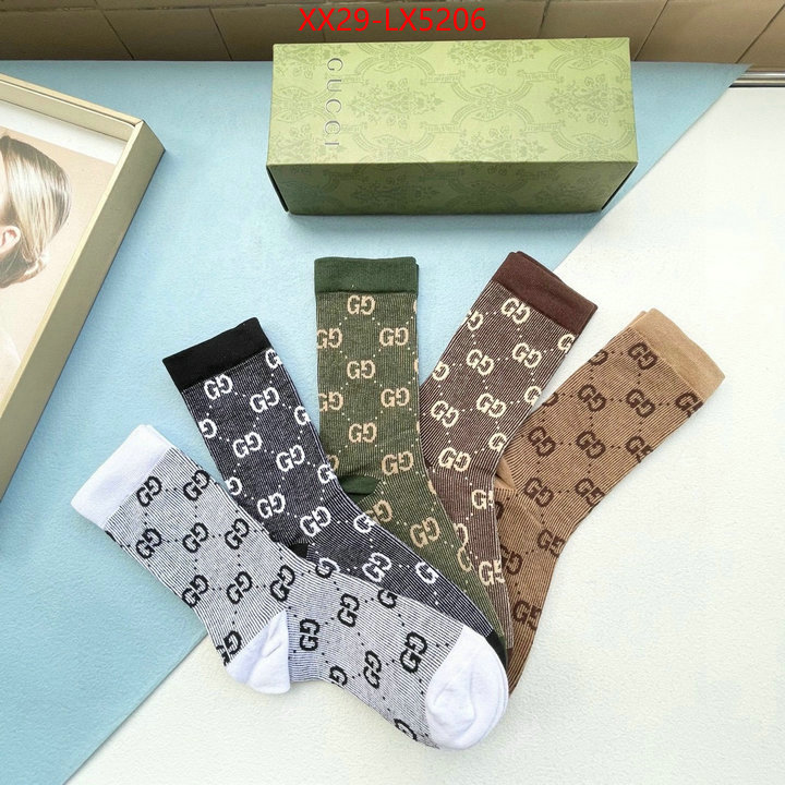 Sock-Gucci cheap replica designer ID: LX5206 $: 29USD