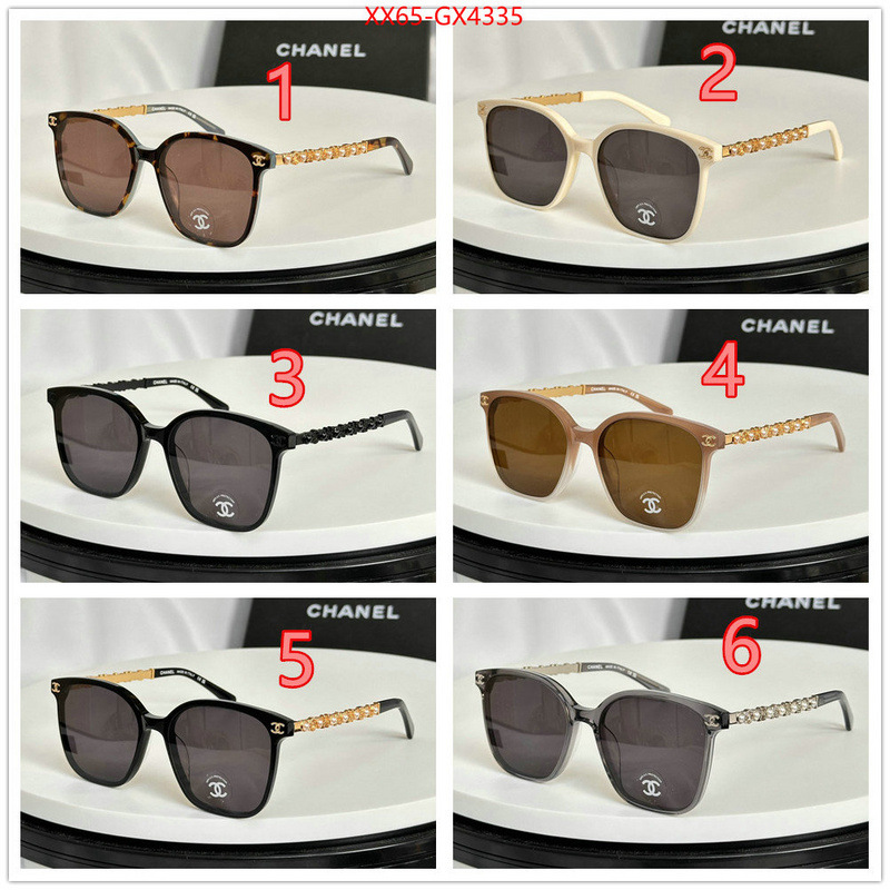 Glasses-Chanel fake designer ID: GX4335 $: 65USD