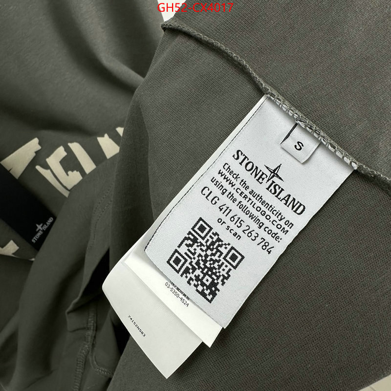 Clothing-Stone Island replica 1:1 high quality ID: CX4017 $: 52USD