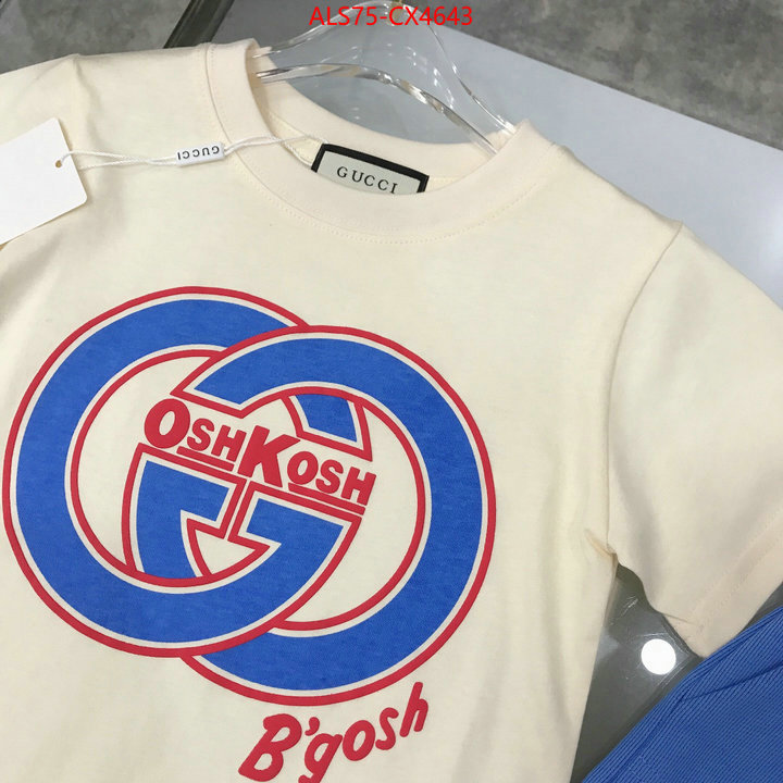 Kids clothing-Gucci highest quality replica ID: CX4643 $: 75USD