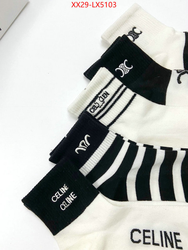 Sock-CELINE high quality designer replica ID: LX5103 $: 29USD