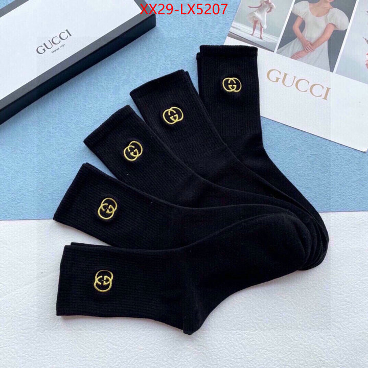 Sock-Gucci designer 7 star replica ID: LX5207 $: 29USD