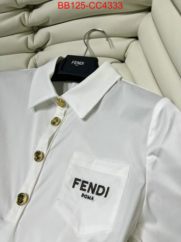 Clothing-Fendi online from china ID: CC4333 $: 125USD
