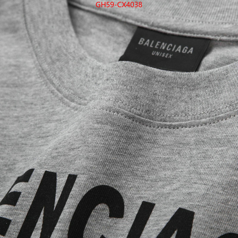 Clothing-Balenciaga replcia cheap from china ID: CX4038 $: 59USD