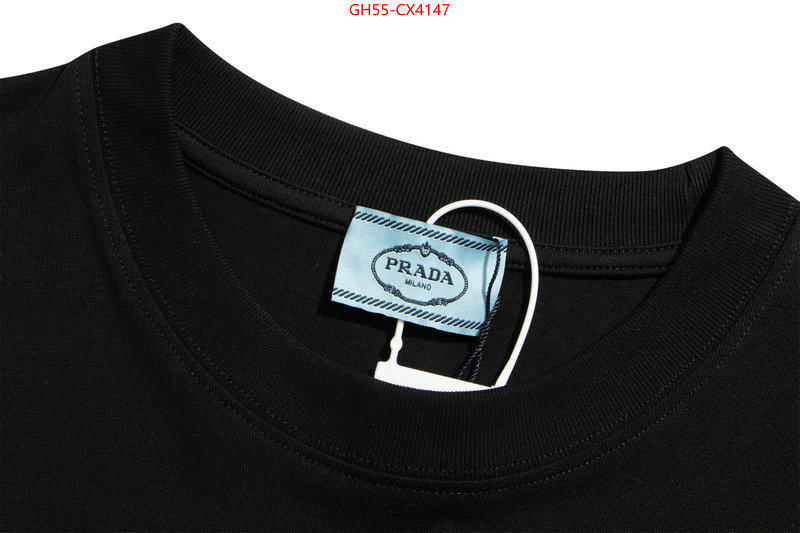 Clothing-Prada 1:1 replica wholesale ID: CX4147 $: 55USD