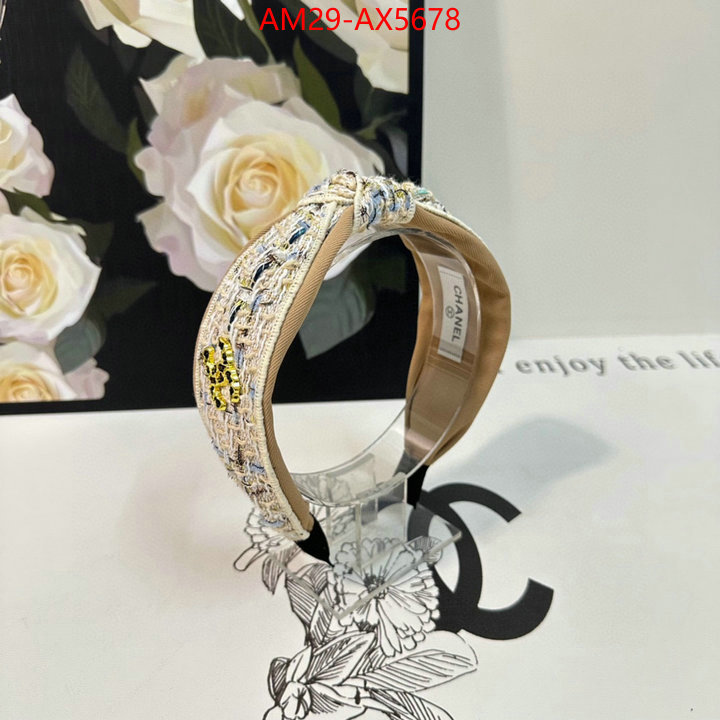 Hair band-Chanel designer fashion replica ID: AX5678 $: 29USD