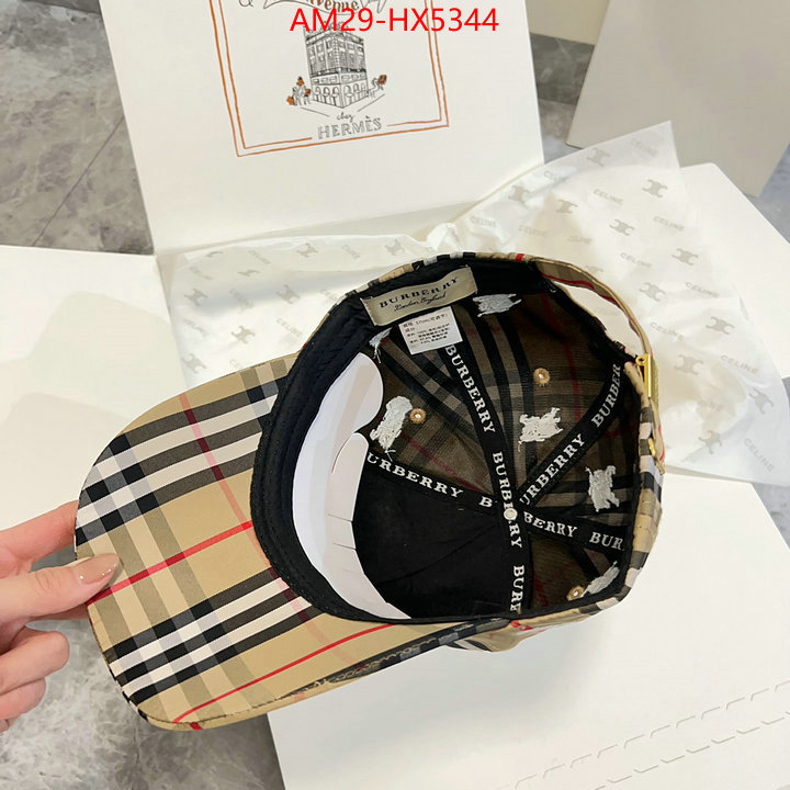 Cap(Hat)-Burberry where to buy fakes ID: HX5344 $: 29USD