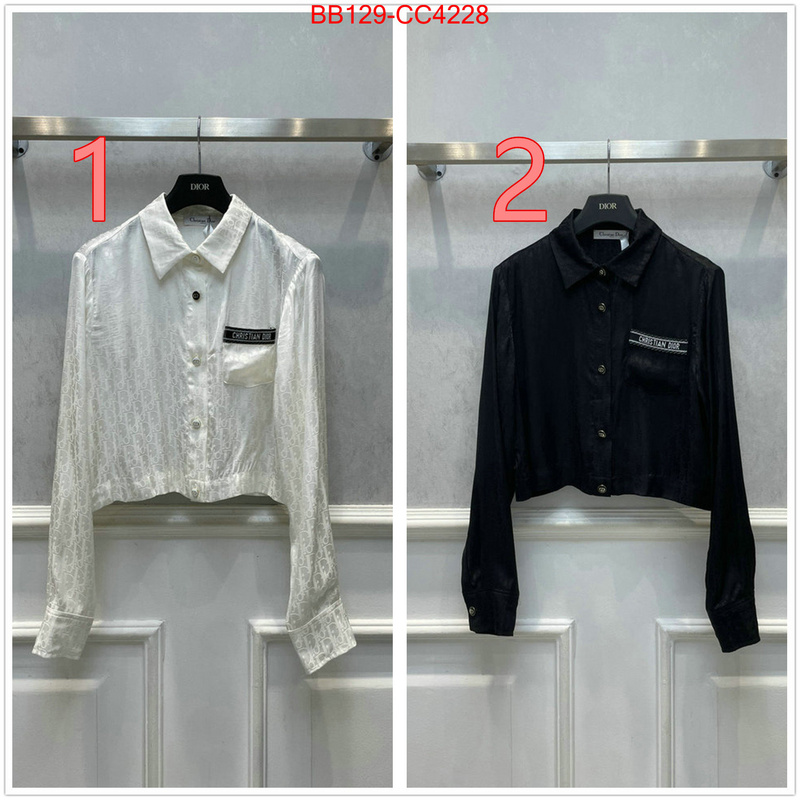 Clothing-Dior top designer replica ID: CC4228 $: 129USD