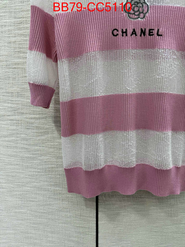 Clothing-Chanel highest quality replica ID: CC5110 $: 79USD