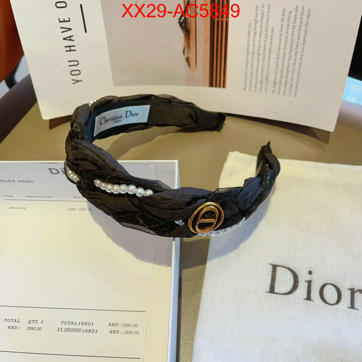 Hair band-Dior luxury 7 star replica ID: AC5849 $: 29USD