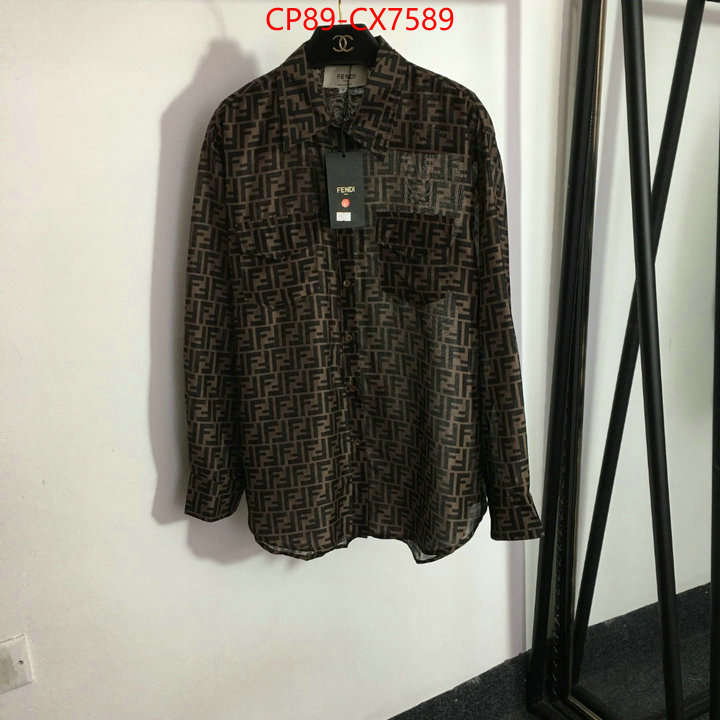 Clothing-Fendi designer replica ID: CX7589 $: 89USD